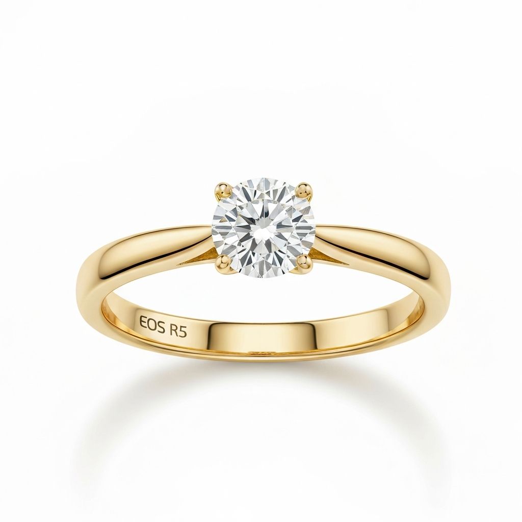 Solitaire engagement ring setting