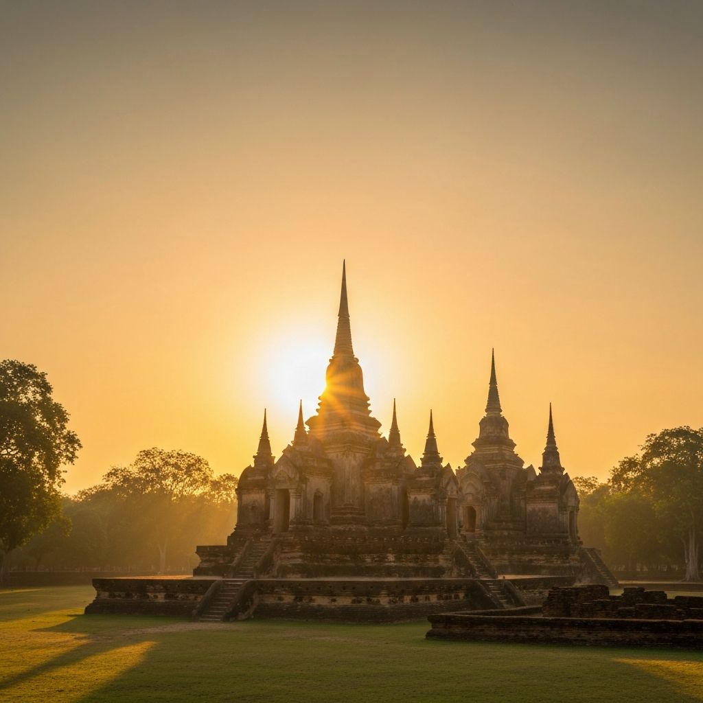 Sukhothai Historical Park - romantic proposal location in Thailand